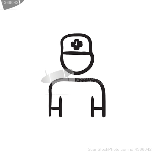 Image of Nurse sketch icon.