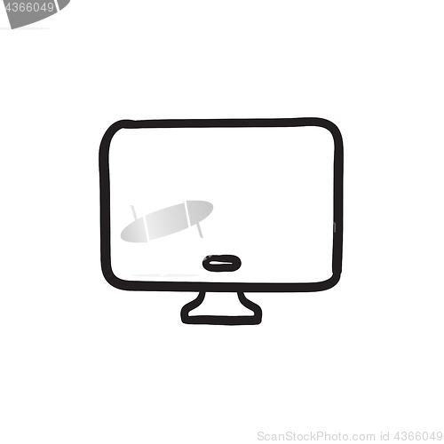 Image of Monitor sketch icon.