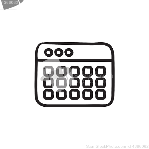 Image of Browser window with folders sketch icon.