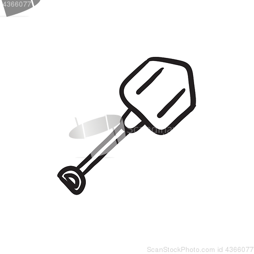 Image of Shovel sketch icon.