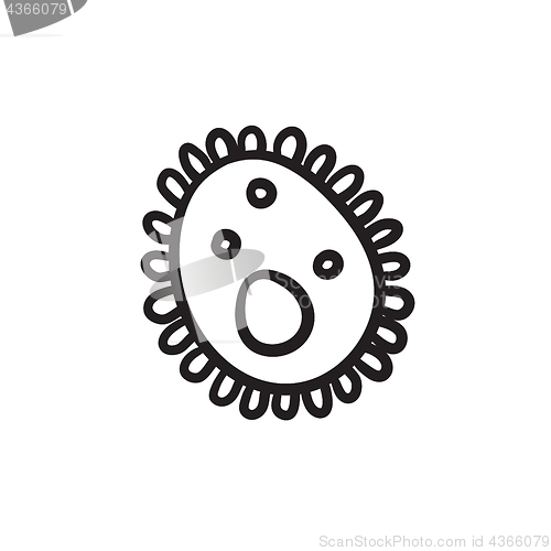 Image of Bacteria sketch icon.