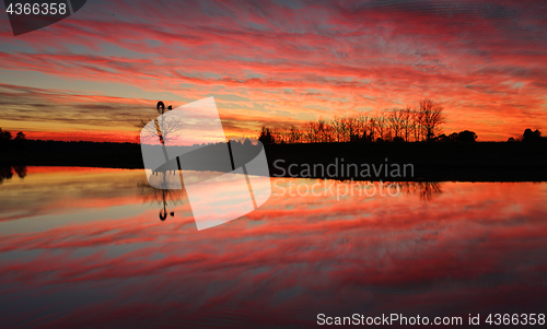 Image of Stunning sunrise in rural Australia