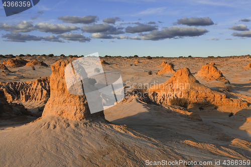 Image of Mounds in the desert landscape outback Australia