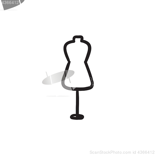 Image of Mannequin sketch icon.