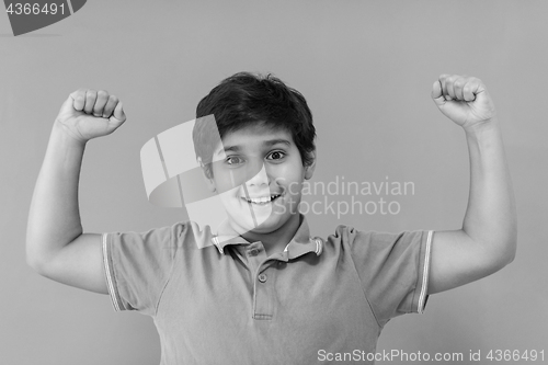 Image of Portrait of a happy young boy