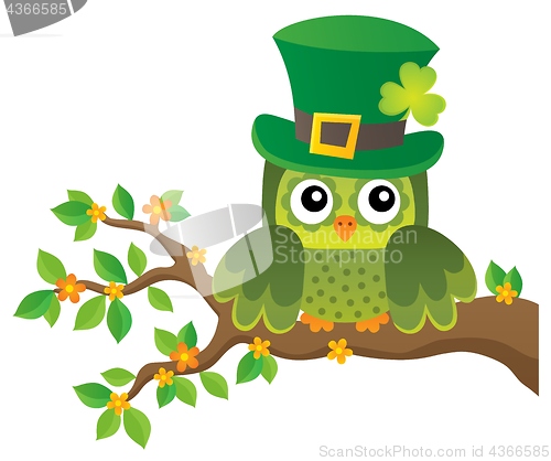 Image of St Patricks Day theme with owl image 2