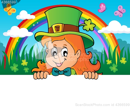 Image of Lurking leprechaun girl theme 2