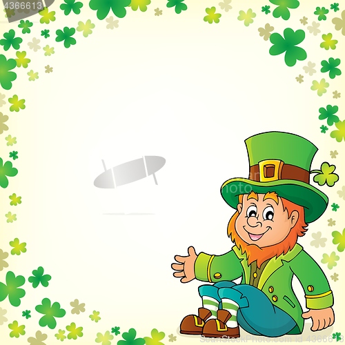 Image of Sitting leprechaun theme image 5