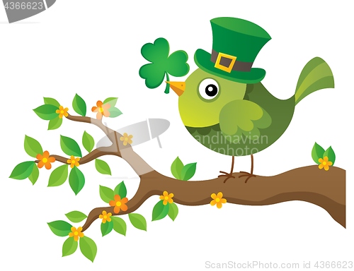 Image of St Patricks Day theme with bird image 2