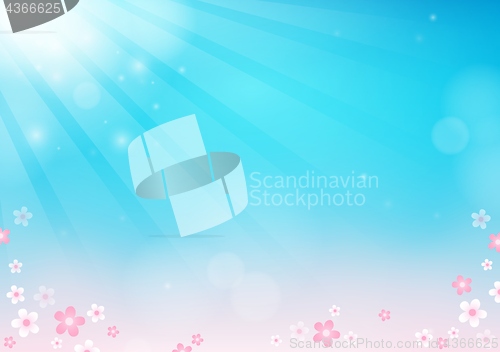 Image of Flower theme abstract background 2