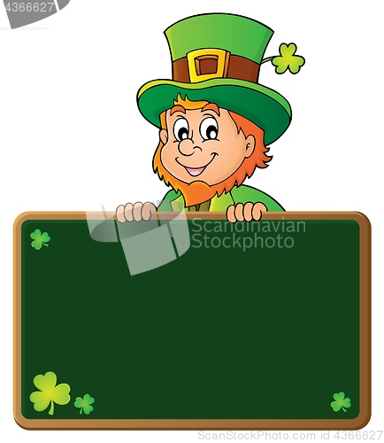 Image of Leprechaun holding greenboard 1
