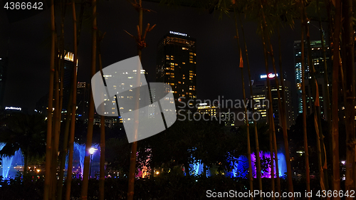 Image of Petronas Towers Kuala Lumpur at night