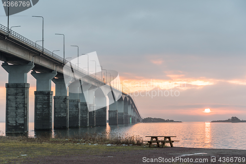 Image of Morning by the bridge