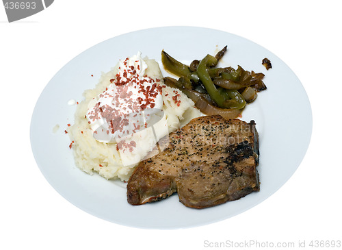 Image of Isolated Pork Chop Supper