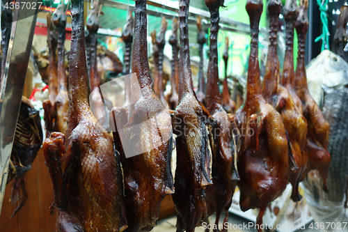 Image of The duck dried hanging for sale 