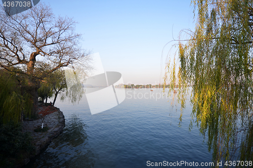 Image of Landscape of West lake in Hangzhou, China