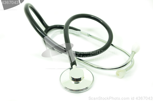Image of Old stethoscope isolated 