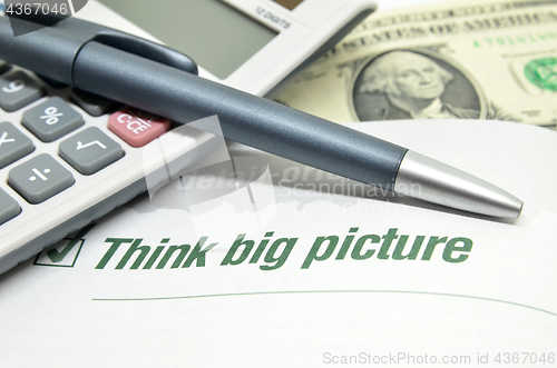 Image of Think big picture