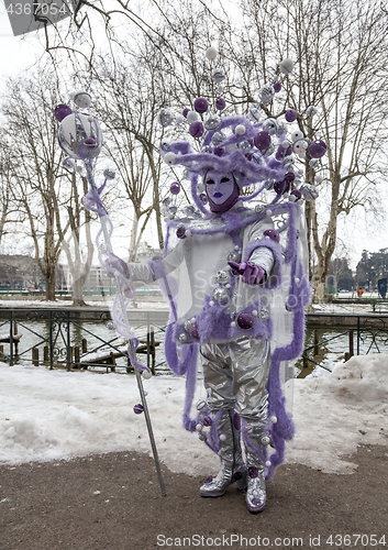 Image of Disguised Person - Annecy Venetian Carnival 2013