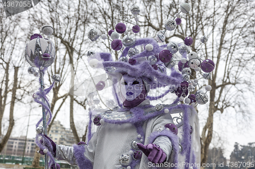 Image of Disguised Person - Annecy Venetian Carnival 2013