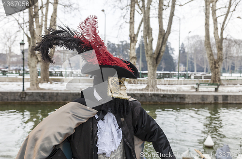 Image of Disguised Person - Annecy Venetian Carnival 2013