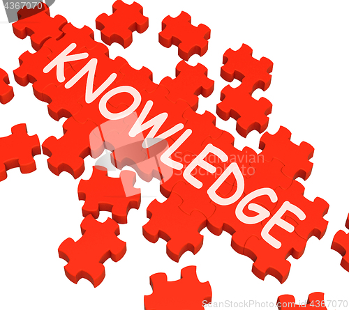 Image of Knowledge Puzzle Showing Intelligence And Wisdom