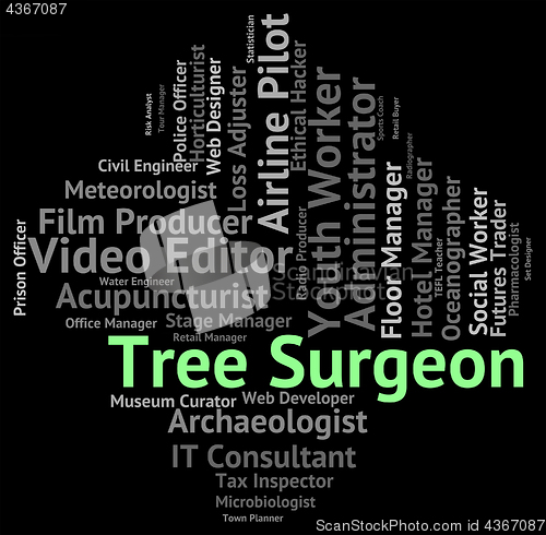 Image of Tree Surgeon Means Job Jobs And Hiring