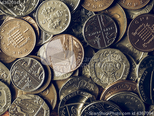 Image of Vintage Pound coins