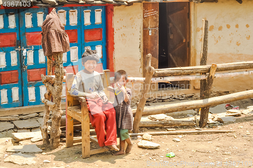 Image of Children outside in Nepal