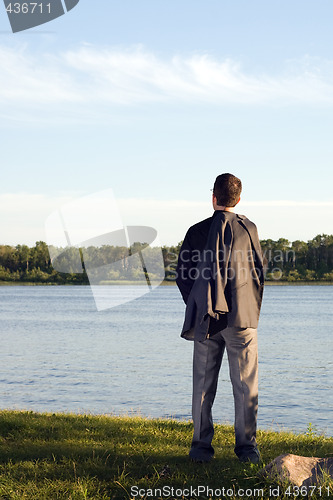 Image of Businessman at Peace