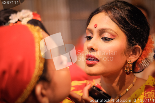 Image of Preparing for performance in Assam