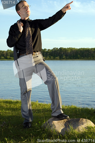 Image of Businessman Posing