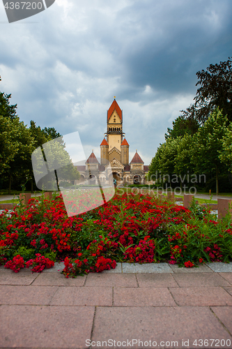 Image of Sudfriedhof, the biggest graveyard in Leipzig, Germany