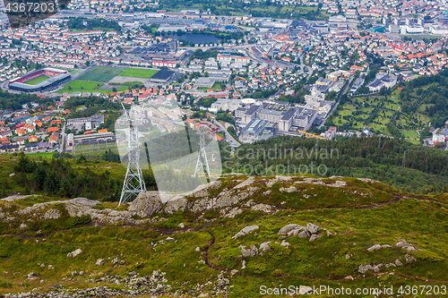 Image of Stunning views of Bergen city from Ulriken