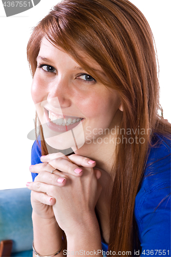 Image of Close up on a Cute Girl Smiling