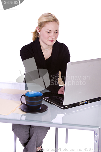 Image of Beautiful Woman Relaxing on the Couch 