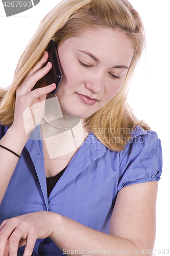 Image of Cute Girl Talking on the Phone