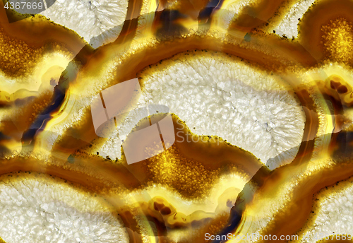 Image of Agate Crystal cross section as seamless background