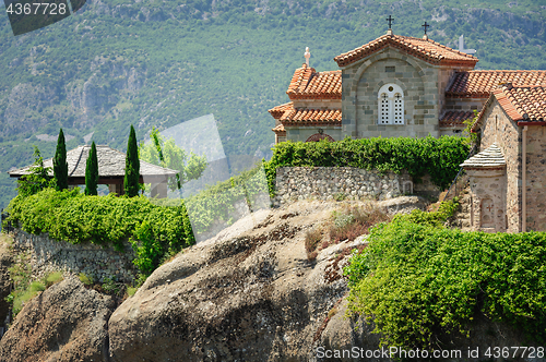 Image of Mountain Monastery in Meteora, Greece