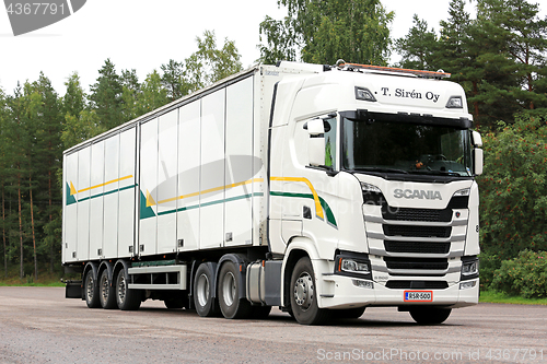 Image of Next Generation Scania Semi Trailer Parked