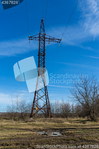 Image of The power line support