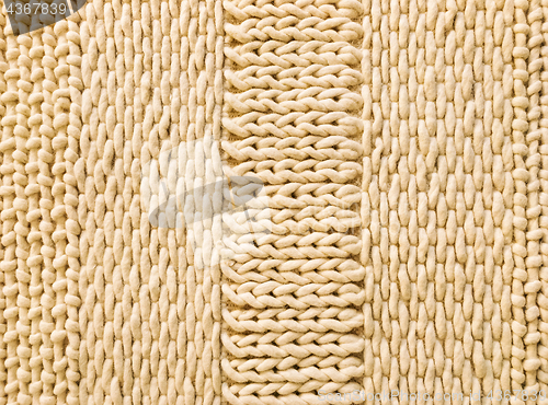 Image of Warm knitted texture with simple ornament