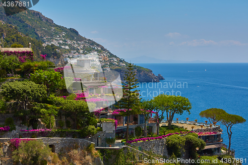 Image of Beautiful view on Amalfi coast, Italy