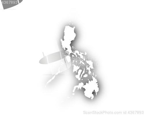 Image of Map of the Philippines with shadow