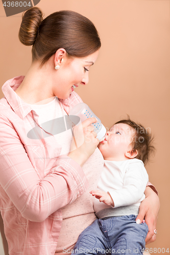 Image of mother and six months old baby girl