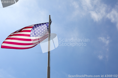 Image of Flag of United States on a flagpole