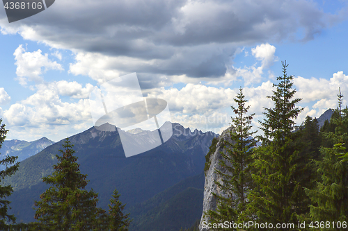 Image of Panorama view from Bavarian Alps, Germany