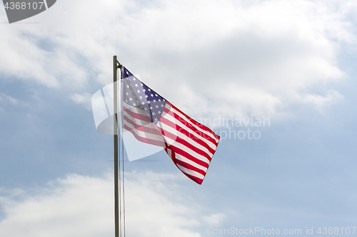 Image of Flag of United States on a flagpole