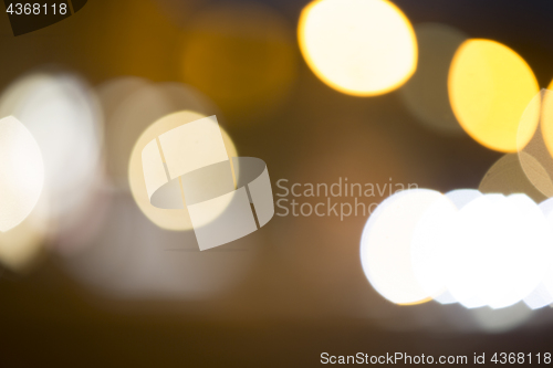 Image of Colorful bokeh on black background