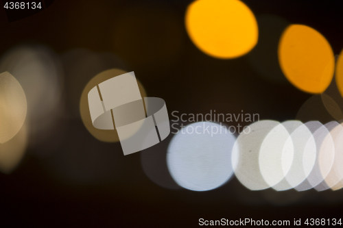 Image of Colorful bokeh on black background